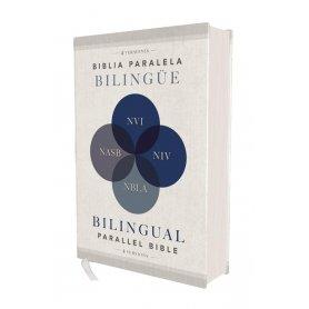 Biblia paralela Bilingüe NVI NIV NBLA NASB Tapa Dura