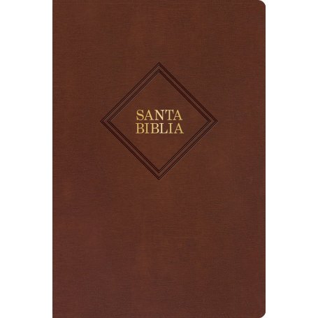 Biblia RVR 1960 Letra Gigante Café Símil Piel