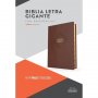 Biblia RVR 1960 Letra Gigante Café Símil Piel con Índice