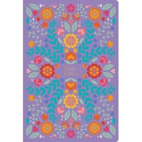 Biblia RVR 1960 Letra Gigante Floreada Símil Piel
