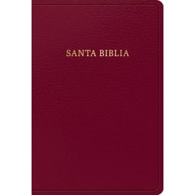 Biblia RVR 1960 Letra Grande Tamaño Manual Borgoña Símil Piel
