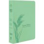 Biblia RVR 1960 Letra Grande Tamaño Manual Menta Símil Piel