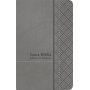Biblia RVR 1960 Promesas Letra Grande Tamaño Manual Gris Símil Piel