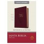 Biblia RVR 1960 Referencia Ultrafina Letra Grande Palabras de Jesús en Rojo Símil Piel Ciruela Índice