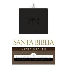 Biblia RVR 1960 Letra Grande Piel Italiana Negro