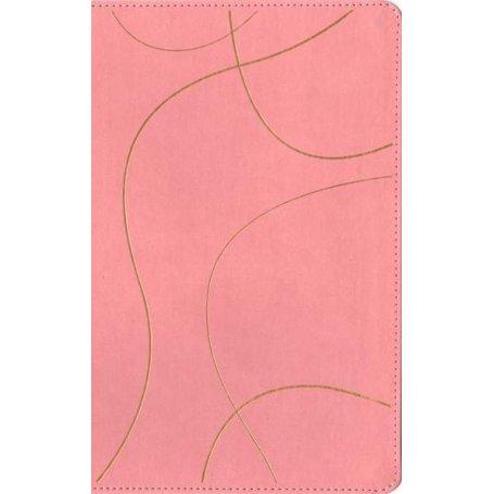 Biblia NTV de Estudio Diario Vivir para Jóvenes Rosa Pastel Símil Piel