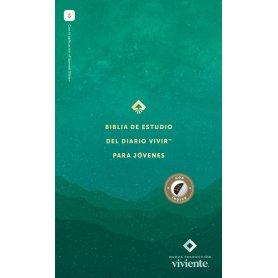 Biblia NTV de Estudio Diario Vivir para Jóvenes Verde Tapa Dura
