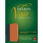 Biblia NTV de Estudio Diario Vivir Letra Grande Símil Piel Azul Café Claro