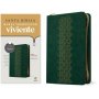 Biblia NTV Ultrafina con Filament Verde Esmeralda Símil Piel con Cierre