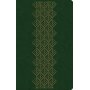 Biblia NTV Ultrafina con Filament Verde Esmeralda Símil Piel con Cierre