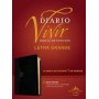 Biblia RVR 1960 de Estudio Diario Vivir Letra Grande Negro Ónice Símil Piel