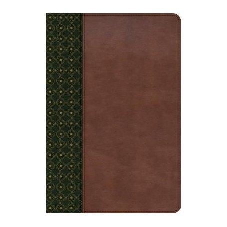 Biblia RVR 1960 de Estudio Scofield Verde Bosque Café Símil Piel