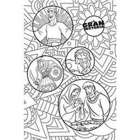 Biblia NTV la Gran Historia Interactiva Blanco con Tela para Colorear