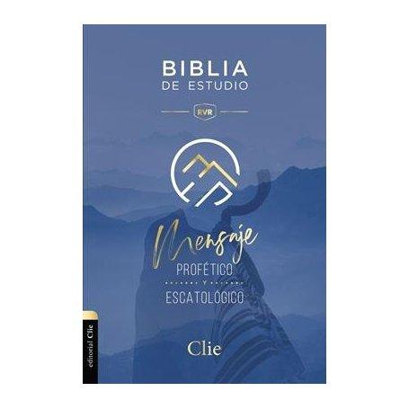 Biblia RVR 1977 de Estudio Mensaje Profético y Escatológico Tapa Dura Interior a Dos Colores