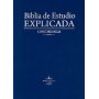 Biblia RVR 1960 de Estudio Explicada Piel Azul con Índice