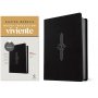 Biblia NTV Ultrafina con Filament Negro Símil Piel