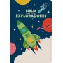 Biblia RVR 1960 para Niños Exploradores Azul Cósmico Símil Piel