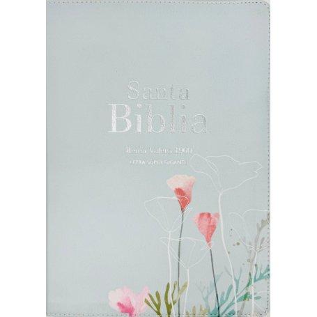 Biblia RVR 1960 Letra Súper Gigante Símil Piel Menta Fresca