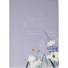 Biblia RVR 1960 Letra Súper Gigante Símil Piel Lavanda