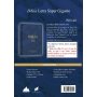 Biblia RVR 1960 Letra Súper Gigante Cuero Genuino Azul con Índice