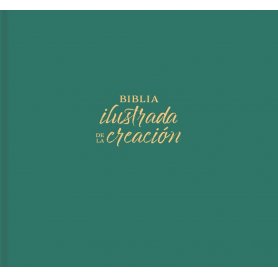 Biblia RVR 1960 Ilustrada de la Creación Turquesa Tela