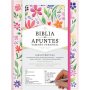 Biblia RVR 1960 de Apuntes Tamaño Manual Floreada Tela Impresa