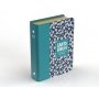 Biblia RVR 1960 Compacta Símil Piel Flores Azul Verde