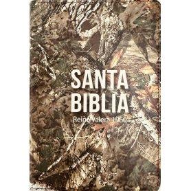 Biblia RVR 1960 Compacta Símil Piel Camuflaje Hojas