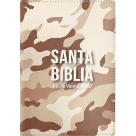 Biblia RVR 1960 Compacta Símil Piel Camuflaje Desierto