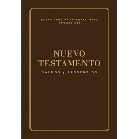 Biblia NVI Nuevo Testamento Bolsillo Café Símil Piel