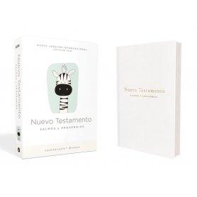 Biblia NVI Nuevo Testamento Bolsillo Blanco Bebés Símil Piel