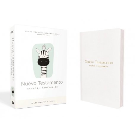 Biblia NVI Nuevo Testamento Bolsillo Blanco Bebés Símil Piel