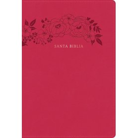 Biblia RVR 1960 Letra Súper Gigante Floral Símil Piel con Índice