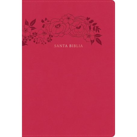 Biblia RVR 1960 Letra Súper Gigante Floral Símil Piel con Índice