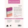 Biblia RVR 1960 Letra Grande Tamaño Manual Tricolor Guinda Crema Melón con Cierre e Índice