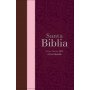 Biblia RVR 1960 Letra Grande Tamaño Manual Tricolor Guinda Palo Rosa Marrón con Cierre e Índice