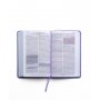 Biblia RVR 1960 Letra Grande Tamaño Manual Lavanda Claro Símil Piel