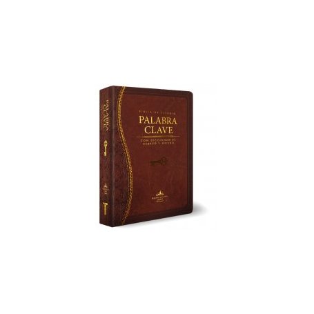 Biblia RVR 1960 de Estudio Palabra Clave Piel Marrón