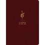 Biblia RVR 1960 de Estudio del Diario Vivir Letra Grande Símil Piel Vino Tinto Letra Roja