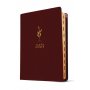 Biblia RVR 1960 de Estudio del Diario Vivir Letra Grande Símil Piel Vino Tinto Índice Letra Roja