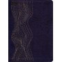 Biblia RVR 1960 de Estudio del Diario Vivir Símil Piel Morado Oscuro Letra Roja