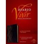 Biblia RVR 1960 de Estudio del Diario Vivir Símil Piel Morado Oscuro Letra Roja