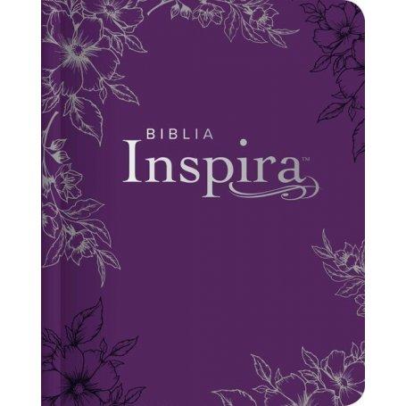 Biblia NTV Inspira con Filament Tapa Dura de Símil Piel Lavanda