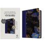 Biblia NTV Manual Letra Grande con Filament Símil Piel Azul Oscuro Índice Letra Roja