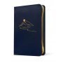 Biblia NTV Compacta Letra Gigante con Filament Símil Piel Azul Índice Letra Roja Cierre