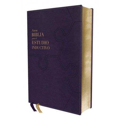 Biblia NBLA para el Estudio Inductivo Piel Interior a dos Colores Morado Comfort Print