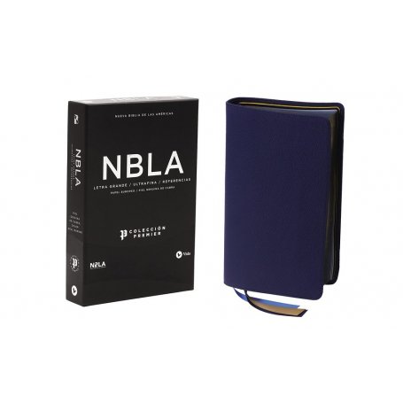 Biblia NBLA Ultrafina Letra Grande Colección Premier Azul Marino Edición Limitada