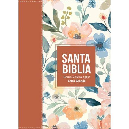Biblia RVR 1960 Compacta Letra Grande 11 puntos Símil Piel Marrón