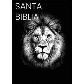 Biblia RVR 1960 Compacta Letra Grande 11 puntos Símil Piel Negro León Grafity