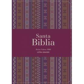 Biblia RVR 1960 Compacta Letra Grande 11 puntos Símil Piel Andina Borgoña
